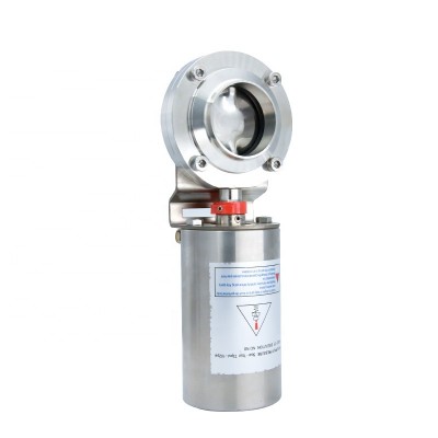 Hygienic Sanitary Stainless Steel Pneumatic Weld Butterfly Valves