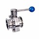 Aluminum Pneumatic Head Quick Installed Sanitary Stainless Steel Welding Butterfly Valve