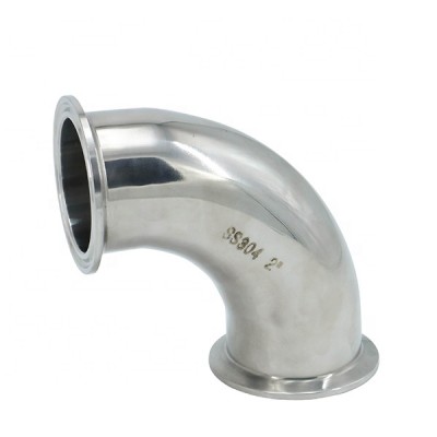 304 Sanitary Stainless Steel 90 Degree Tri Clamp Elbow